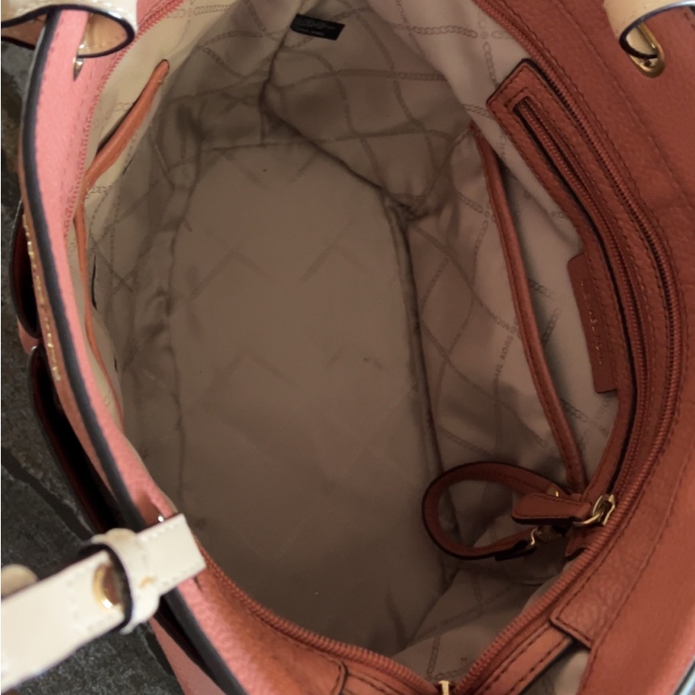 Michael Kors Coral Leather Tote - Picture 4 of 4